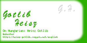 gotlib heisz business card
